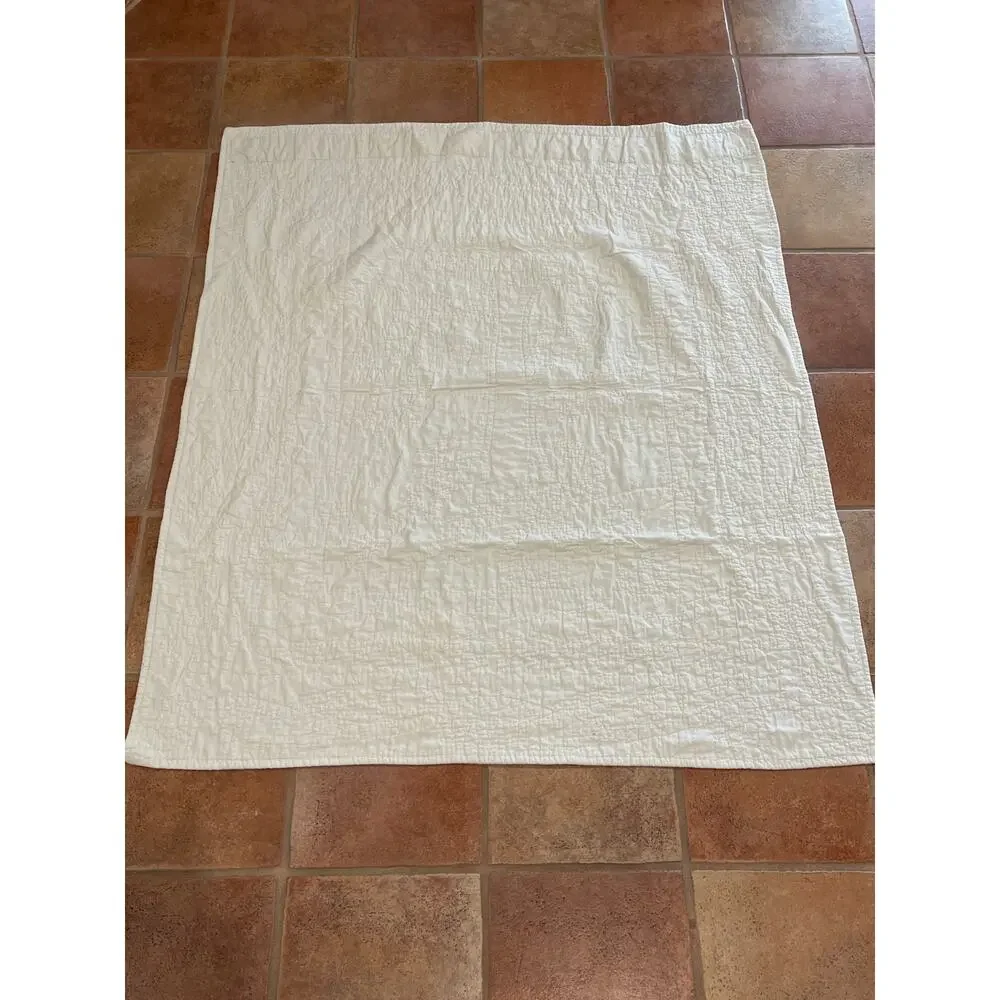 Vintage Pottery Barn Kids tree applique nursery baby quilt